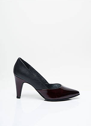Escarpins tissage vernis talon de 7 à 9cm rouge J.METAYER femme