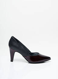Escarpins tissage vernis talon de 7 à 9cm rouge J.METAYER femme