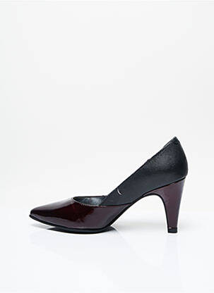 Escarpins tissage vernis talon de 7 à 9cm rouge J.METAYER femme