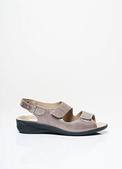 Sandales/Nu pieds beige SOLIDUS pour femme seconde vue