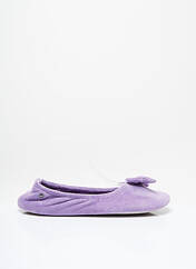 Chaussons/Pantoufles violet ISOTONER pour femme seconde vue