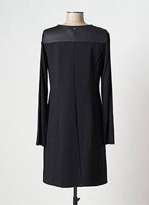 Robe mi-longue manches longues manches longues noir FRED SABATIER femme