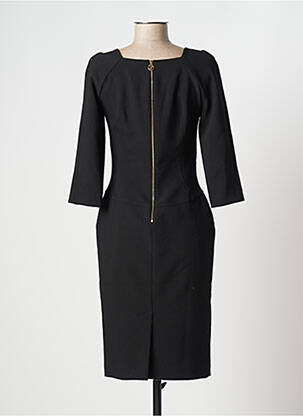 Robe mi-longue manches 3/4 manches 3/4 noir TRUSSARDI JEANS femme