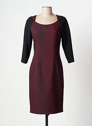 Robe mi-longue manches 3/4 manches 3/4 rouge TRUSSARDI JEANS femme