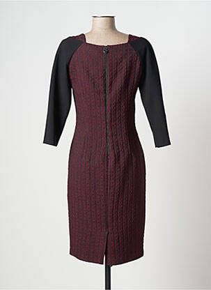 Robe mi-longue manches 3/4 manches 3/4 rouge TRUSSARDI JEANS femme
