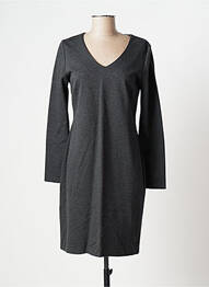 Robe mi-longue manches longues manches longues gris ELLEI femme