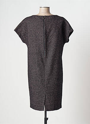 Robe mi-longue imprimé fantaisie manches courtes rose TRUSSARDI JEANS femme
