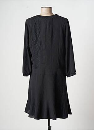 Robe courte coupe fluide manches 3/4 noir ONE STEP femme