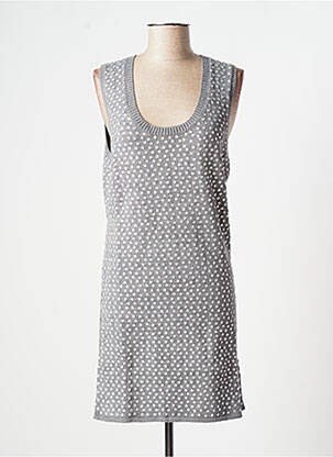 Robe courte sans manche sans manche gris LOLLIPOPS femme