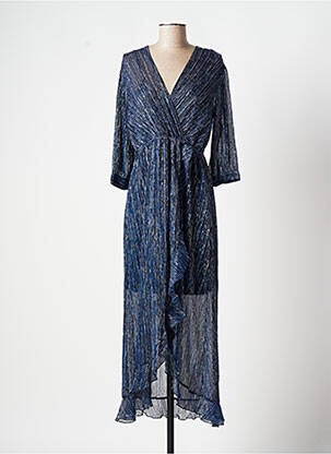 Robe longue bleu ROSE pour femme
