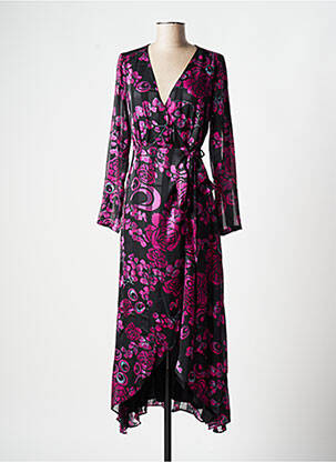 Robe longue violet ROSE MON AMOUR pour femme