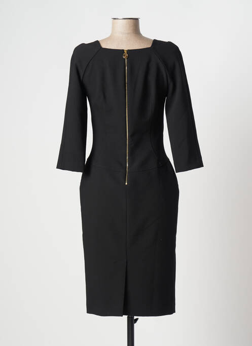 Robe mi-longue manches 3/4 manches 3/4 noir TRUSSARDI JEANS femme