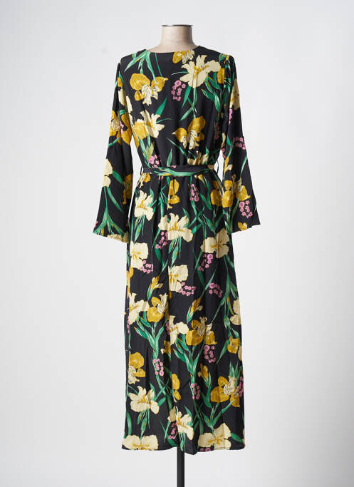 Robe longue noir ROSE pour femme