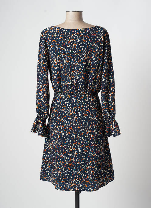 Robe mi-longue bleu ROSE pour femme