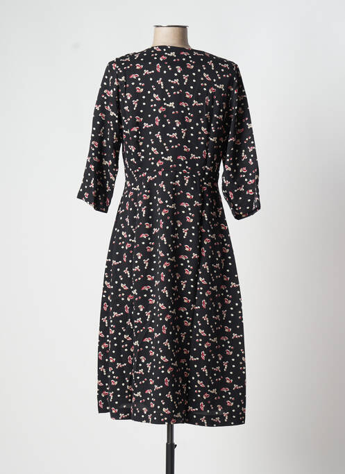 Robe mi-longue noir ROSE pour femme