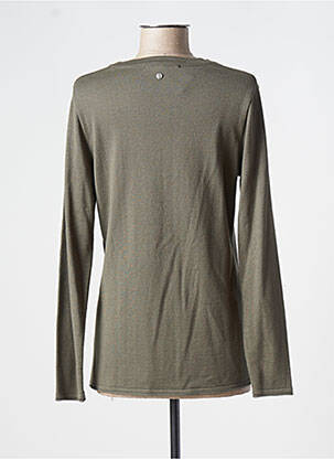Gilet manches longues stretch vert FRED SABATIER femme