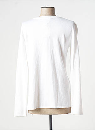 Gilet manches longues stretch blanc FRED SABATIER femme