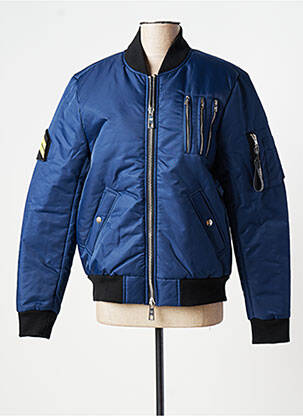 Blouson col v bleu THE NEW DESIGNERS ! femme