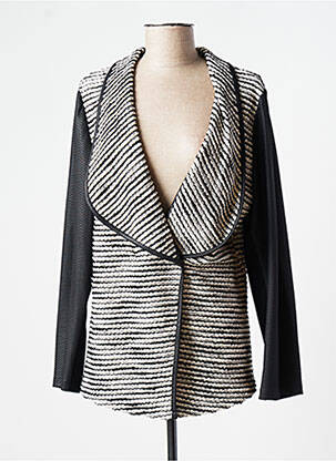 Veste casual coupe cintrée noir FRED SABATIER femme
