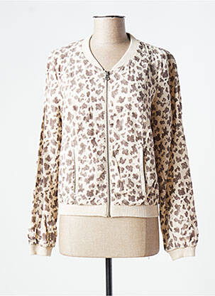 Blouson finition bords-côtes beige TOMMY HILFIGER femme