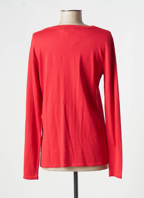 Gilet manches longues rouge FRED SABATIER pour femme