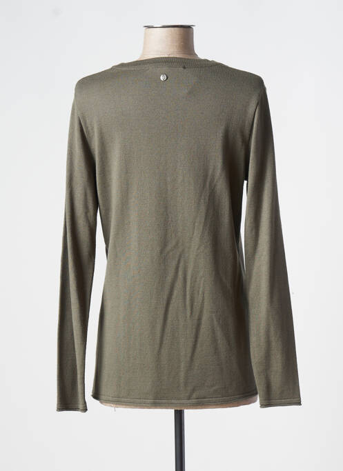 Gilet manches longues vert FRED SABATIER pour femme