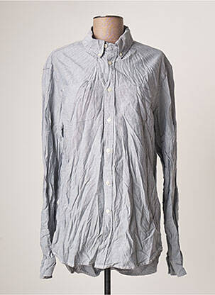 Chemisier poches poitrine manches longues gris ARTISAN DE LUXE femme