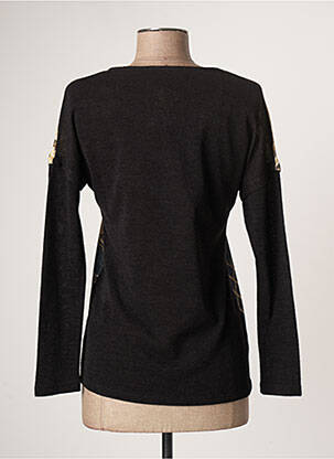 Pull coupe cintrée manches longues noir FRED SABATIER femme