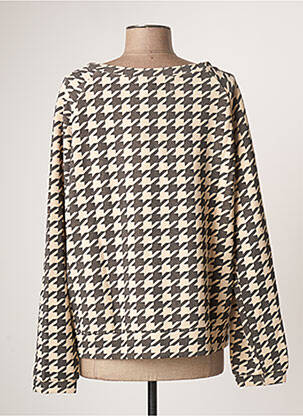 Sweat-shirt stretch manches longues beige ROSE femme