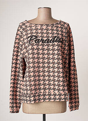 Sweat-shirt stretch manches longues rose ROSE femme