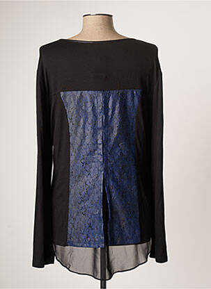Top col rond manches longues noir FRED SABATIER femme