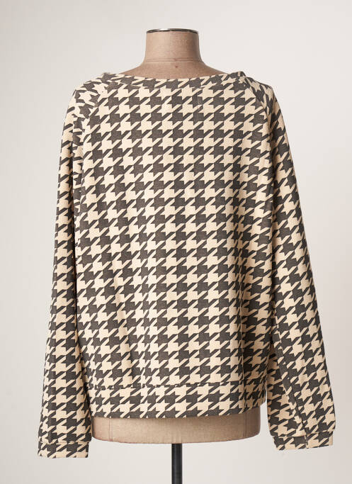 Sweat-shirt beige ROSE pour femme