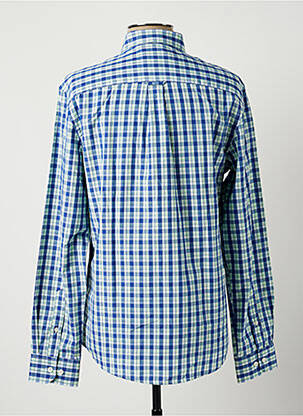 Chemise manches longues poches poitrine vert IZOD homme