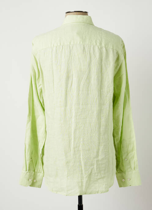 Chemise manches longues vert MCS pour homme