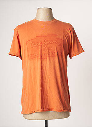 T-shirt orange PEPE JEANS pour homme