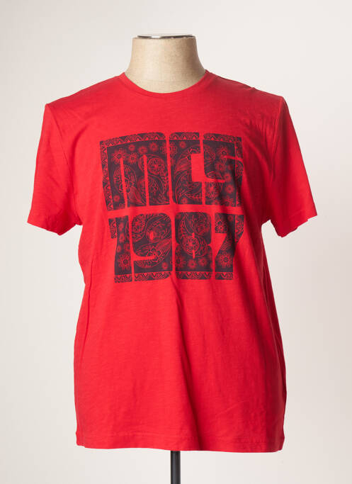 T-shirt rouge MCS pour homme