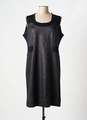 Robe mi-longue sans manche sans manche noir FRED SABATIER femme