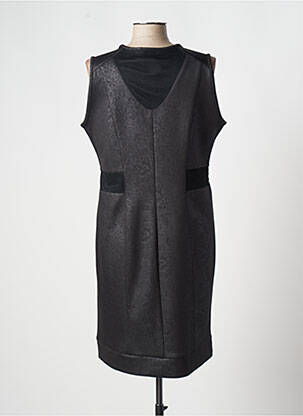 Robe mi-longue sans manche sans manche noir FRED SABATIER femme
