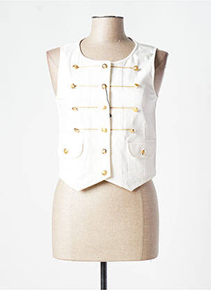 Veste casual col rond beige TOMMY HILFIGER femme