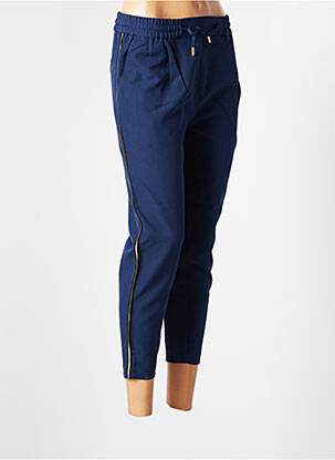 Pantalon 7/8 taille élastique taille normale bleu ROSE femme