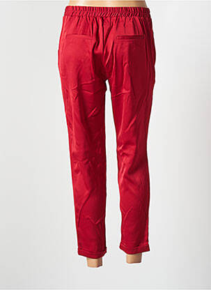 Pantalon 7/8 stretch taille normale rouge ROSE femme