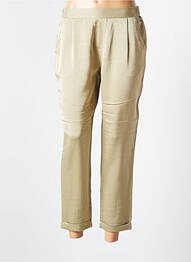 Pantalon 7/8 stretch taille normale vert ROSE femme