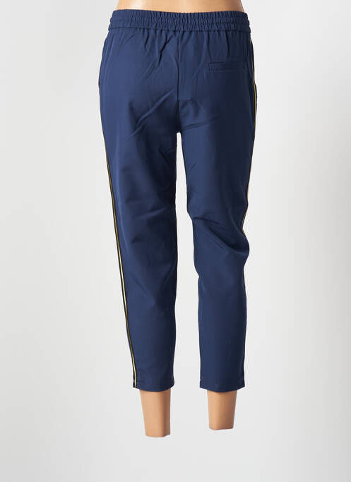 Pantalon 7/8 taille élastique taille normale bleu ROSE femme