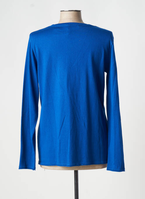 Gilet manches longues bleu FRED SABATIER pour femme