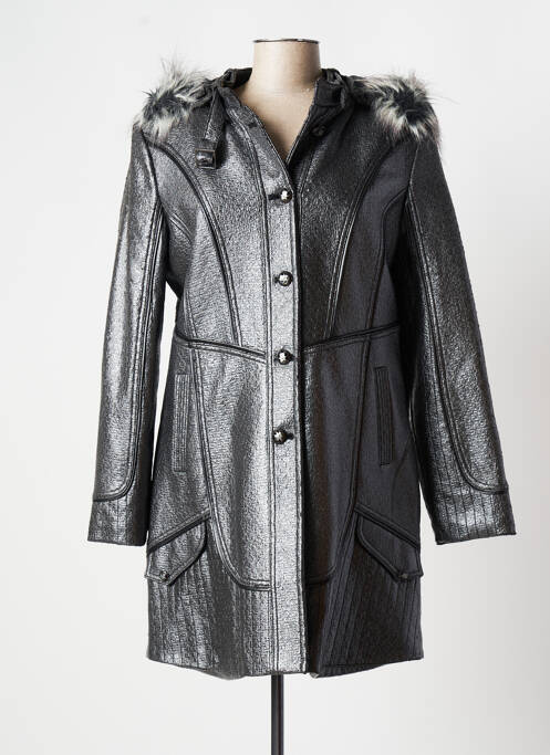 Manteau long gris FRED SABATIER pour femme