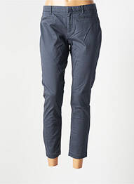 Pantalon 7/8 fermeture zippée sous rabat avec crochet taille normale gris TOMMY HILFIGER femme