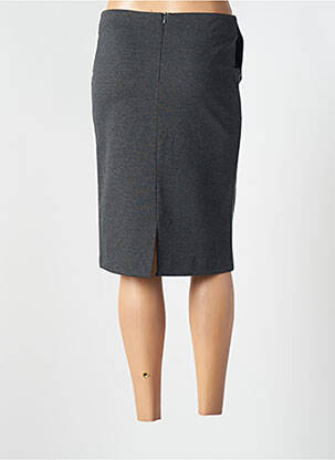 Jupe mi-longue stretch gris ELLEI femme