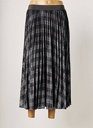 Jupe longue taille haute gris ROSE femme