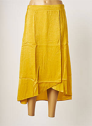 Jupe longue taille haute jaune ROSE femme