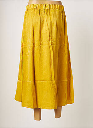 Jupe longue taille haute jaune ROSE femme
